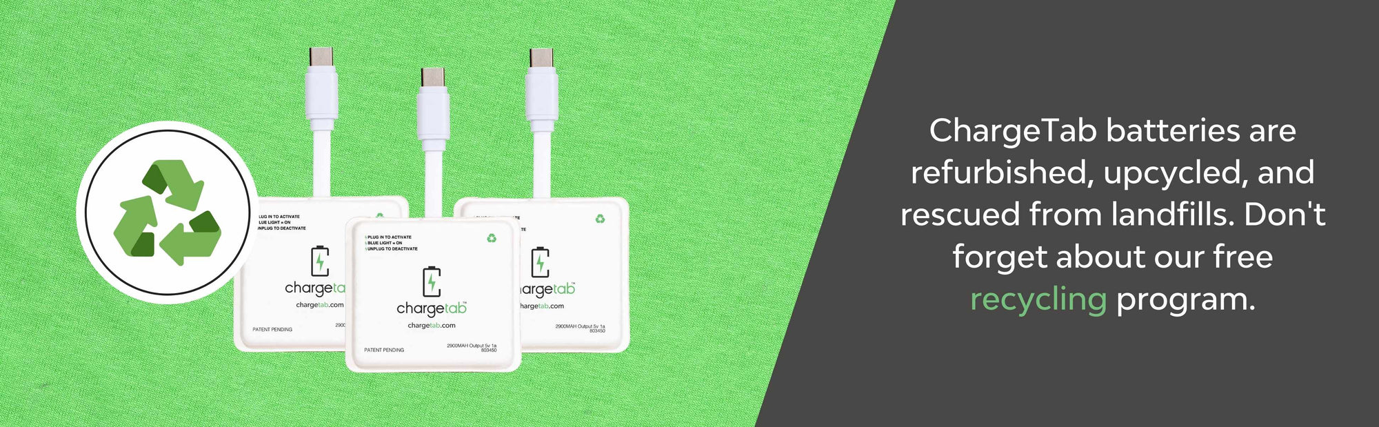 USB-C Battery Recycling Program - Chargetab